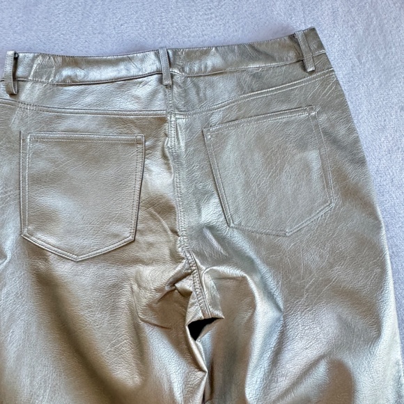 H&M 90's Straight Leg Silver Pants Size 14 30" inseam - Picture 5 of 10